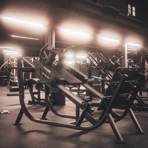 all black fitness machines on gym floor